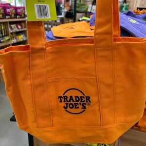 Trader Joe's Orange Tote Bag